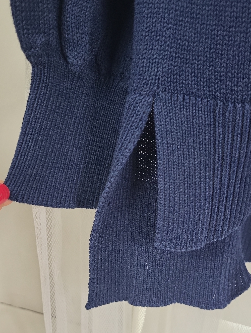 TUCKERNUCK blue jersey stripe cotton warren Sweater. Size S - Picture 6 of 10